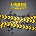 Under construction sign Royalty Free Stock Photo