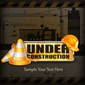 Under construction sign Royalty Free Stock Photo