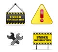 Under Construction signs Royalty Free Stock Photo