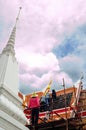 Under construction : Temple of the Emerald Buddha.