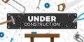 Under construction vector Royalty Free Stock Photo