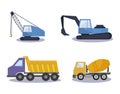 Under construction vehicles icons