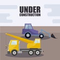 Under construction vehicles icons