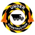 Under Construction Warning Royalty Free Stock Photo