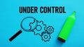 Under Control is shown using the text