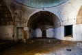 Under dome of old abandoned building in oriental style Royalty Free Stock Photo