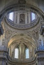 Under the dome of the Parish Church of Saint-Paul of Saint-Louis Royalty Free Stock Photo