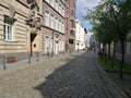 Under the dusseldorf sun with the old street