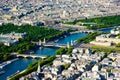 The View of Pont Alexandre III and Place de la Concorde Royalty Free Stock Photo