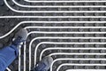 Under floor heating system Royalty Free Stock Photo