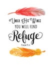 Under His Wings you will find Refuge