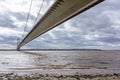 Veiw from Under the Humber Bridge Royalty Free Stock Photo