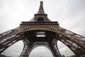 Under knee Eiffel tower Paris romatic symbol architecture france Royalty Free Stock Photo