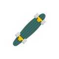 Under longboard icon, flat style