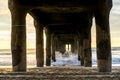 Under the Pier, Manhattan Beach, California Royalty Free Stock Photo