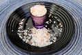 Pink Himalayan Salt in a Cup Royalty Free Stock Photo