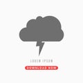 Weather,lighting cloud icon