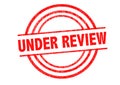 UNDER REVIEW Rubber Stamp