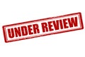 Under review Royalty Free Stock Photo