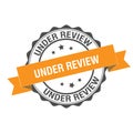 Under review stamp illustration Royalty Free Stock Photo