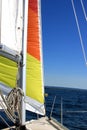 Under Sail on a Sailboat Royalty Free Stock Photo