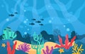 Under sea background concept Royalty Free Stock Photo