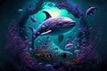 Under the sea, fable fun surreal, Generated ai, generative, ai