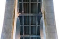 Under a section of the Rogue River Bridge at Gold Beach, Oregon, USA Royalty Free Stock Photo