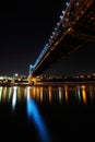 Under Story Bridge and Brisbane City Royalty Free Stock Photo