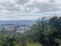 View of the entire Taipei Basin from the ridgeline of Jinmian Mountain in Neihu District, Taipei Royalty Free Stock Photo