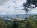 View of Taipei Basin from the ridge of Jinmian Mountain, Neihu District, Taipei City Royalty Free Stock Photo