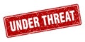 under threat sign. under threat grunge stamp. Royalty Free Stock Photo