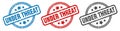 under threat stamp. under threat round isolated sign. Royalty Free Stock Photo