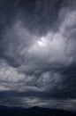Under a thunderhead, Tivat, Montenegro. Royalty Free Stock Photo