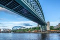 Tyne Bridge across the river in Newcastle Royalty Free Stock Photo