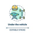 Under vehicle concept icon