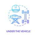 Under vehicle concept icon