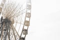 Under view of ferris wheel for background with copy space Royalty Free Stock Photo