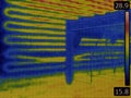 Under Wall Heating Thermal Imaging Royalty Free Stock Photo