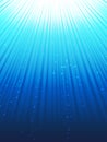 Under water rays Royalty Free Stock Photo