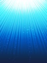 Under water rays Royalty Free Stock Photo