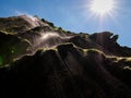 Waterfall cascade in Canyon del Sumidero in Chiapas, Mexico Royalty Free Stock Photo