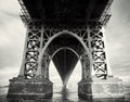 Under the Williamsburg Bridge, New York City, USA Royalty Free Stock Photo