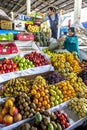 The undercove fruit and vegetable market in central Cusco in Peru.