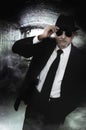 Undercover detective man in sunglasses Royalty Free Stock Photo