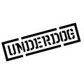 Underdog black stamp Royalty Free Stock Photo