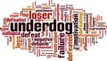 Underdog word cloud Royalty Free Stock Photo