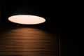 The underexposed of lamp lighting, lighting reflecting to emphasize somethings Royalty Free Stock Photo