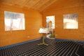 Underfloor Heating System in Wooden House