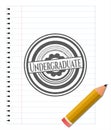 Undergraduate draw pencil strokes. Vector Illustration. Detailed. EPS10